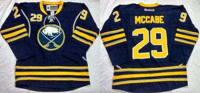 Buffalo Sabres #29 Jake McCabe Navy Blue Home Stitched NHL Jersey