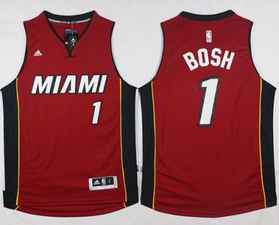 Miami Heat #1 Chris Bosh Stitched Red NBA Jersey