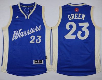 Golden State Warriors #23 Draymond Green Blue 2015-2016 Christmas Day Stitched NBA Jersey