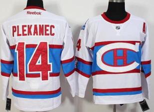 Montreal Canadiens #14 Tomas Plekanec White 2016 Stadium Series Stitched NHL Jerseys