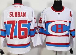 Montreal Canadiens #76 PK Subban White 2016 Stadium Series Stitched NHL Jerseys