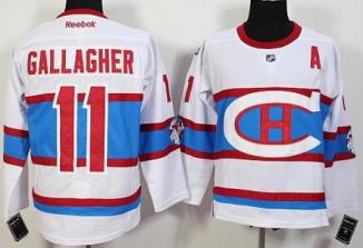 Montreal Canadiens #11 Brendan Gallagher White 2016 Stadium Series Stitched NHL Jerseys