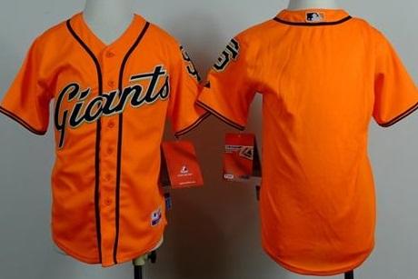 Youth San Francisco Giants blank Orange Stitched Baseball Jersey