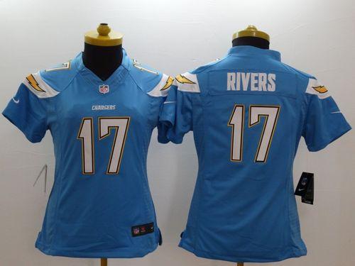 Women's Nike San Diego Chargers #17 Philip Rivers Electric Blue Alternate Stitched NFL Limited Jersey Women's Nike San Diego Chargers #17 Philip Rivers Electric Blue Alternate Stitched NFL Limited Jersey
