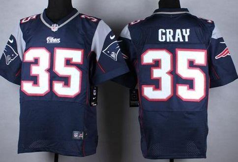 Nike New England Patriots #35 Jonas Gray Navy Blue Team Color Men's Stitched NFL Elite Jersey