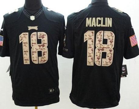 Nike Philadelphia Eagles 18 Jeremy Maclin Black Men's Stitched NFL Limited Salute to Service Jersey