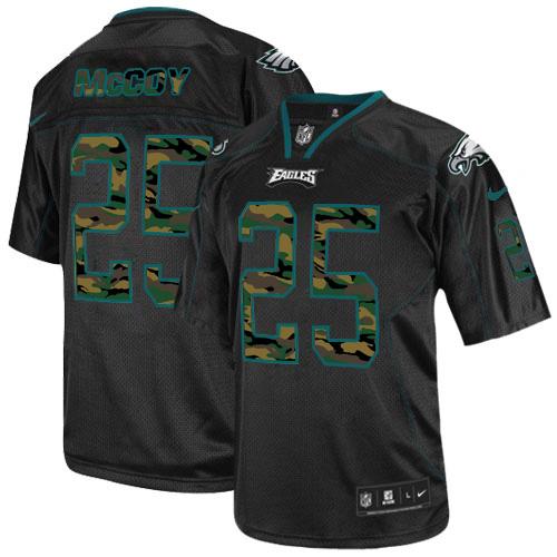 Nike Philadelphia Eagles #25 LeSean McCoy Black Men's Stitched NFL Elite Camo Fashion Jersey