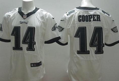Nike Philadelphia Eagles #14 Riley Cooper White Men's Stitched NFL Elite Jersey