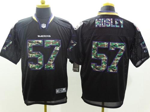 Nike Baltimore Ravens #57 C.J. Mosley Black Men's Stitched NFL Elite Camo Fashion Jersey