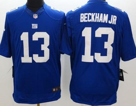 Nike New York Giants #13 Odell Beckham Jr Royal Blue Team Color Men's Stitched NFL Limited Jersey Nike New York Giants #13 Odell Beckham Jr Royal Blue Team Color Men's Stitched NFL Limited Jersey