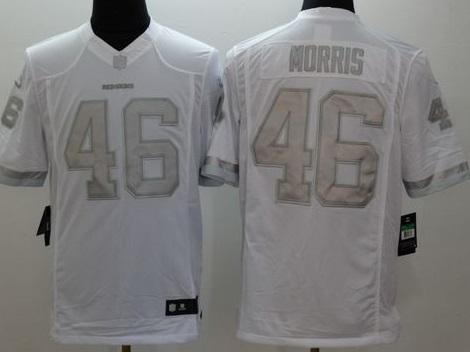 Nike Washington Redskins #46 Alfred Morris White Men's Stitched NFL Limited Platinum Jersey