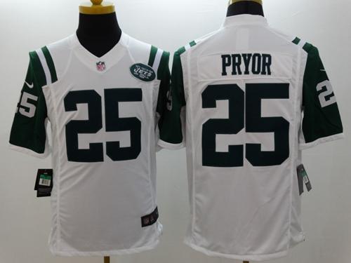 Nike New York Jets #25 Calvin Pryor White Men's Stitched NFL Limited Jersey