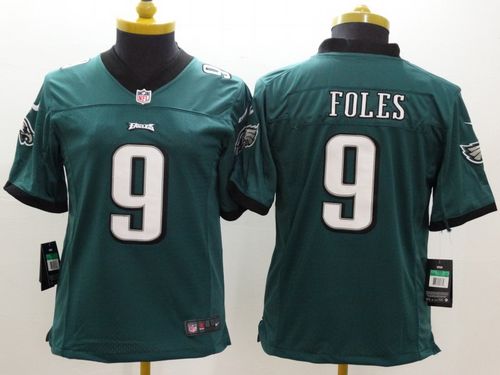 Youth Nike Philadelphia Eagles #9 Nick Foles Midnight Green Team Color Stitched NFL Limited Jersey