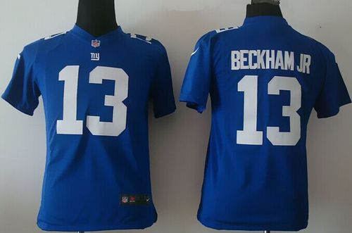 Youth Nike New York Giants #13 Odell Beckham Jr Royal Blue Team Color Stitched NFL Jersey