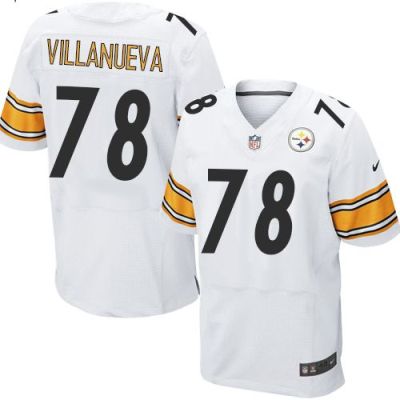 Nike Pittsburgh Steelers #78 Alejandro Villanueva White Men's Stitched NFL Elite Jersey