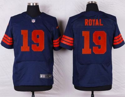 Nike Chicago Bears #19 Eddie Royal Navy Blue 1940s Throwback Men's Stitched NFL Elite Jersey