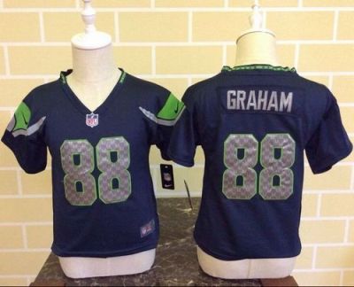 Toddler Nike Seattle Seahawks #88 Jimmy Graham Steel Blue Team Color Stitched NFL Elite Jersey