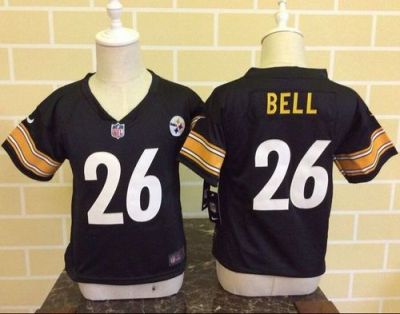 Toddler Nike Pittsburgh Steelers #26 Le'Veon Bell Black Team Color Stitched NFL Elite Jersey