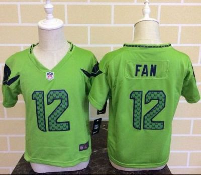 Toddler Nike Seattle Seahawks #12 Fan Green Alternate Stitched NFL Elite Jersey