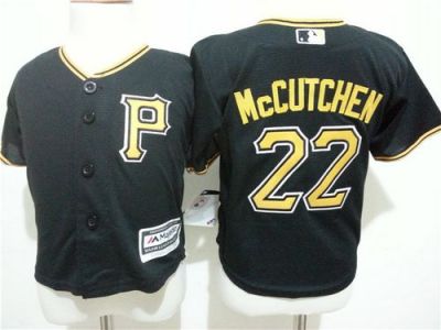 Toddler Pittsburgh Pirates #22 Andrew McCutchen Black Cool Base Stitched MLB Jersey