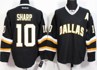 Dallas Stars #10 Patrick Sharp Black Stitched NHL Jersey
