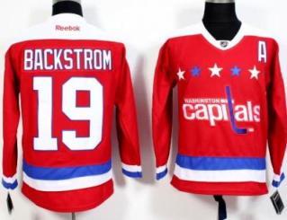 Washington Capitals #19 Nicklas Backstrom Red CCM Throwback Stitched NHL Jersey