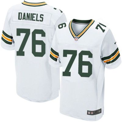 Green Bay Packers #76 Mike Daniels White Men's Stitched NFL Elite Jersey