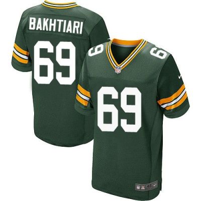 Green Bay Packers #69 David Bakhtiari Green Team Color Men's Stitched NFL Elite Jersey