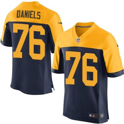 Green Bay Packers #76 Mike Daniels Navy Blue Alternate Men's Stitched NFL New Elite Jersey