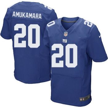 New York Giants #20 Prince Amukamara Royal Blue Team Color Men's Stitched NFL Elite Jersey