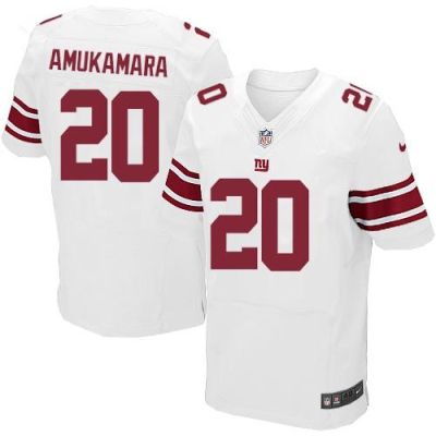 New York Giants #20 Prince Amukamara White Men's Stitched NFL Elite Jersey