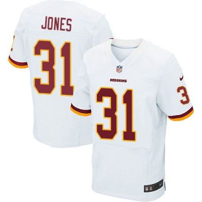 Washington Redskins #31 Matt Jones White Men's Stitched NFL Elite Jersey