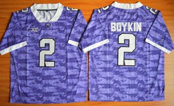 TCU Horned Frogs #2 Trevone Boykin Purple Stitched NCAA Jersey