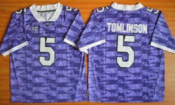 TCU Horned Frogs #5 LaDainian Tomlinson Purple Stitched NCAA Jersey
