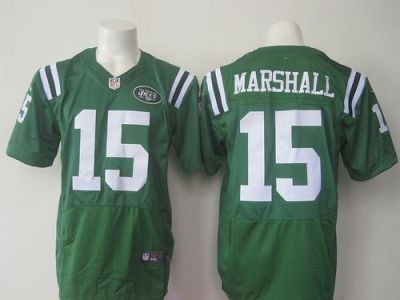New York Jets #15 Brandon Marshall Green Men's Stitched NFL Elite Rush Jersey