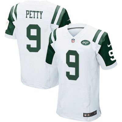 New York Jets #9 Bryce Petty White Men's Stitched NFL Elite Jersey