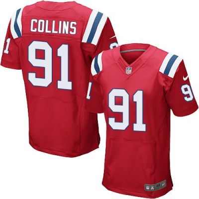 New England Patriots #91 Jamie Collins Red Alternate Men's Stitched NFL Elite Jersey