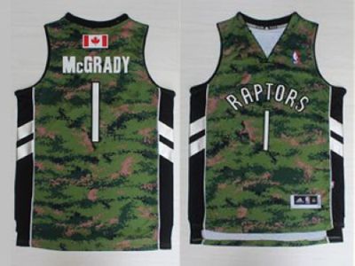 Toronto Raptors #1 Tracy Mcgrady Camo Pride Stitched NBA Jersey