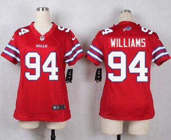Women Nike Bills #94 Mario Williams Red Stitched NFL Limited Rush Jersey Women Nike Bills #94 Mario Williams Red Stitched NFL Limited Rush Jersey