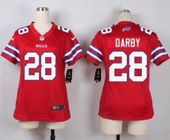 Women Nike Bills #28 Ronald Darby Red Stitched NFL Limited Rush Jersey Women Nike Bills #28 Ronald Darby Red Stitched NFL Limited Rush Jersey