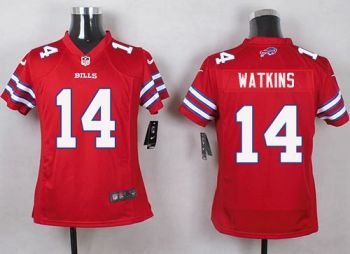 Youth Nike Bills #14 Sammy Watkins Red Stitched NFL Limited Rush Jersey