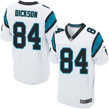 Nike Carolina Panthers #84 Ed Dickson White Men's Stitched NFL Elite Jersey