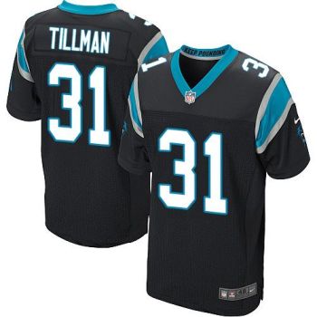 Nike Carolina Panthers #31 Charles Tillman Black Team Color Men's Stitched NFL Elite Jersey