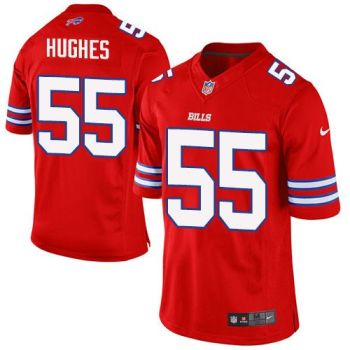 Nike Buffalo Bills #55 Jerry Hughes Red Men's Stitched NFL Elite Rush Jersey