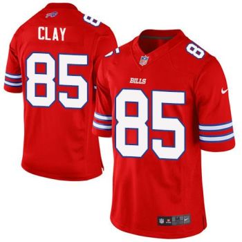 Nike Buffalo Bills #85 Charles Clay Red Men's Stitched NFL Elite Rush Jersey