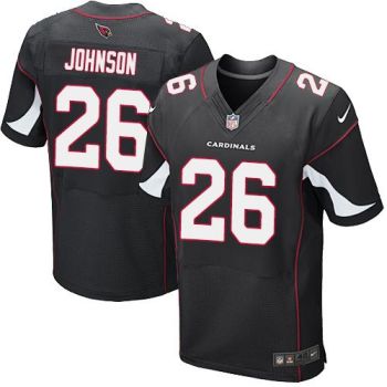 Nike Arizona Cardinals #26 Rashad Johnson Black Alternate Men's Stitched NFL Elite Jersey
