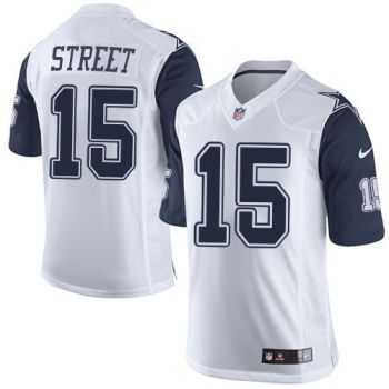 Nike Dallas Cowboys #15 Devin Street White Men's Stitched NFL Rush Jersey