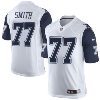 Nike Dallas Cowboys #77 Tyron Smith White Men's Stitched NFL Rush Jersey