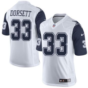 Nike Dallas Cowboys #33 Tony Dorsett White Men's Stitched NFL Rush Jersey