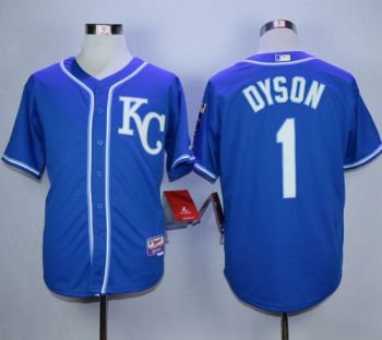 Kansas City Royals #1 Jarrod Dyson Blue Alternate 2 Cool Base Stitched MLB Jersey